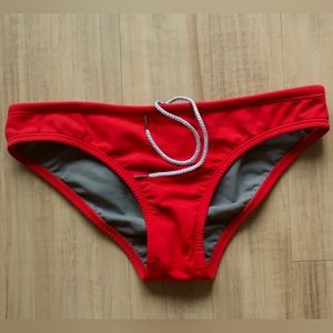 Swimwear, red, jolyn clothing